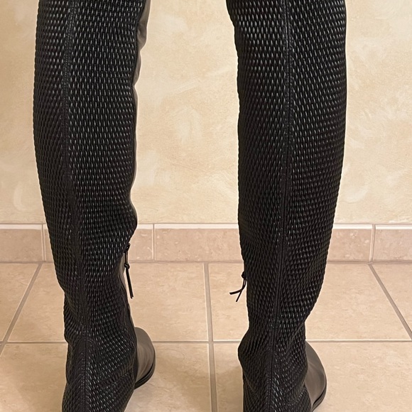 $300Stuart Weitzman ALLJENN BlackNappa Leather Over the Knee Boot Womens. Size8. - Picture 4 of 6